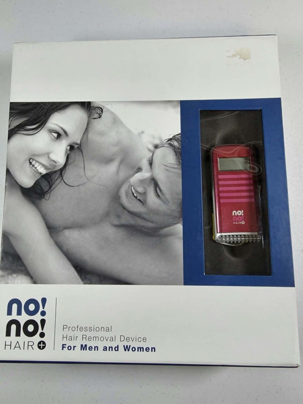 NO! NO! HAIR PLUS PROFESSIONAL HAIR REMOVAL DEVICE PINK MEN WOMEN NEW